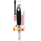 Wholesale - GINSU PEELER WITH BLACK EMBOSSED HANDLE C/P 48, UPC: 810002207754